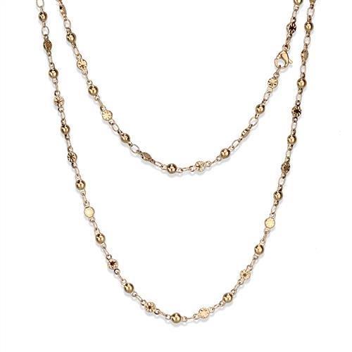 JCE2432R IP Rose Gold(Ion Plating) Stainless Steel Chain with No Stone