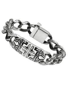 JCE437 High polished (no plating) Stainless Steel Bracelet with No Stone